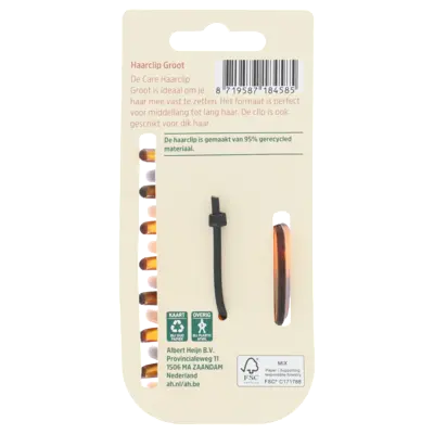 pdp-image-Care Accessories haarclip groot bruin