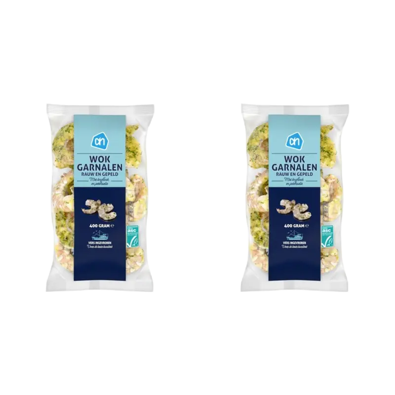 Wokgarnalen knoflook & peterselie 2-pack