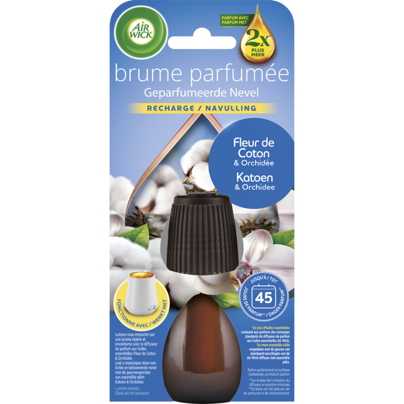 Een afbeelding van Air Wick Katoen & orchidee navulling