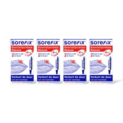 pdp-image-Sorefix Rescue koortslipcrème 4 in 1 4-pack