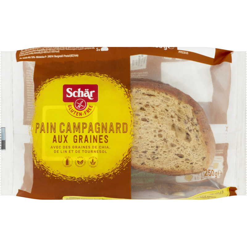 Een afbeelding van Schär Pain campagnard glutenvrij aux graines