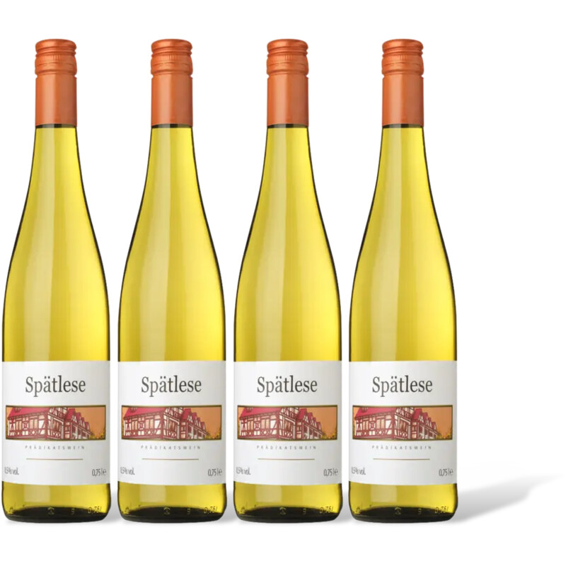 Moselland Spätlese 4 flessen