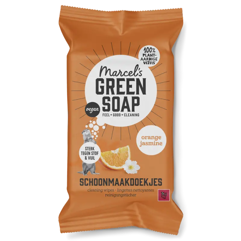 Marcel's Green Soap Hygienische doekjes orange & jasmin