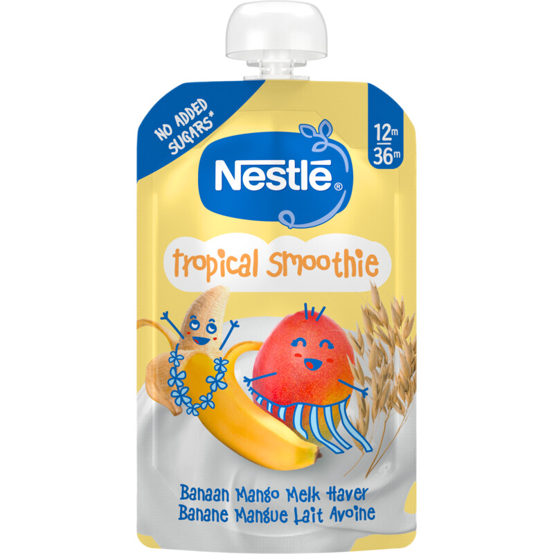 Tropical smoothie banaan mango 12m+