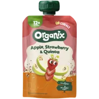 Organix Knijpfruit strawberry, quinoa 12m+