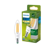 Philips Led fil kaars E14 40W helder