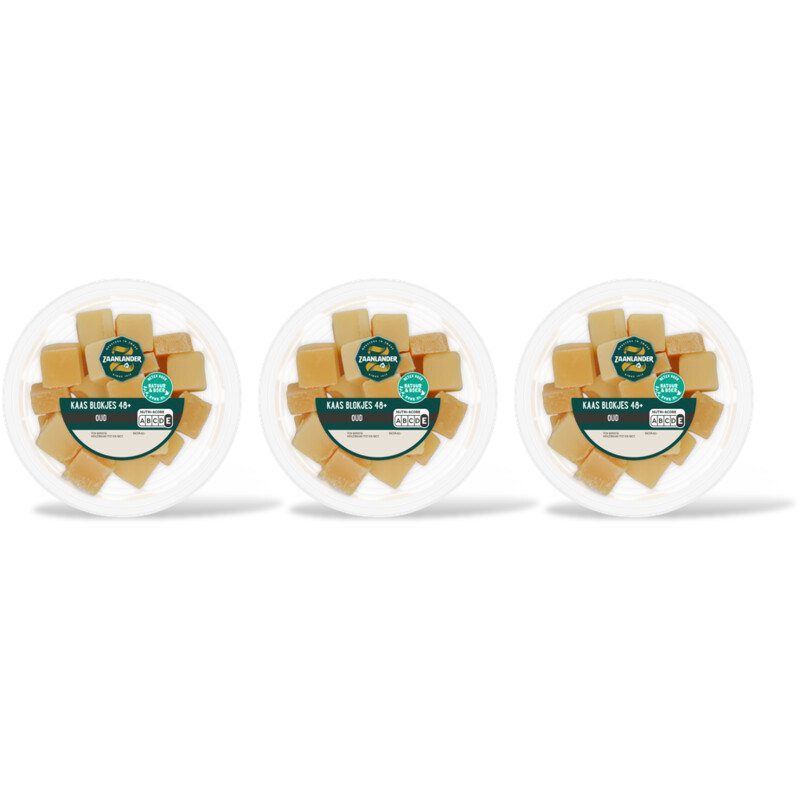 AH Zaanlander Kaasblokjes oud 48+ 3-pack