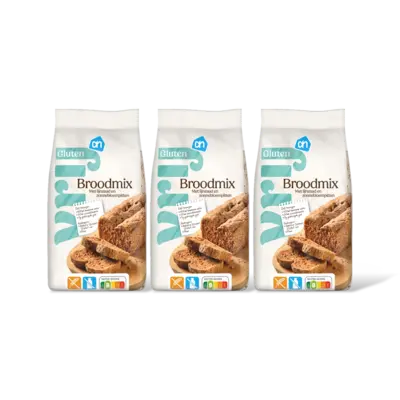 pdp-image-AH Glutenvrij Broodmix met lijnzaad & zonnebloempi 3pk