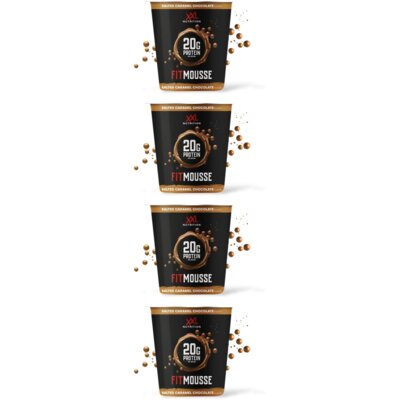 XXL Nutrition Fitmousse salted caramel chocolate 4-pck