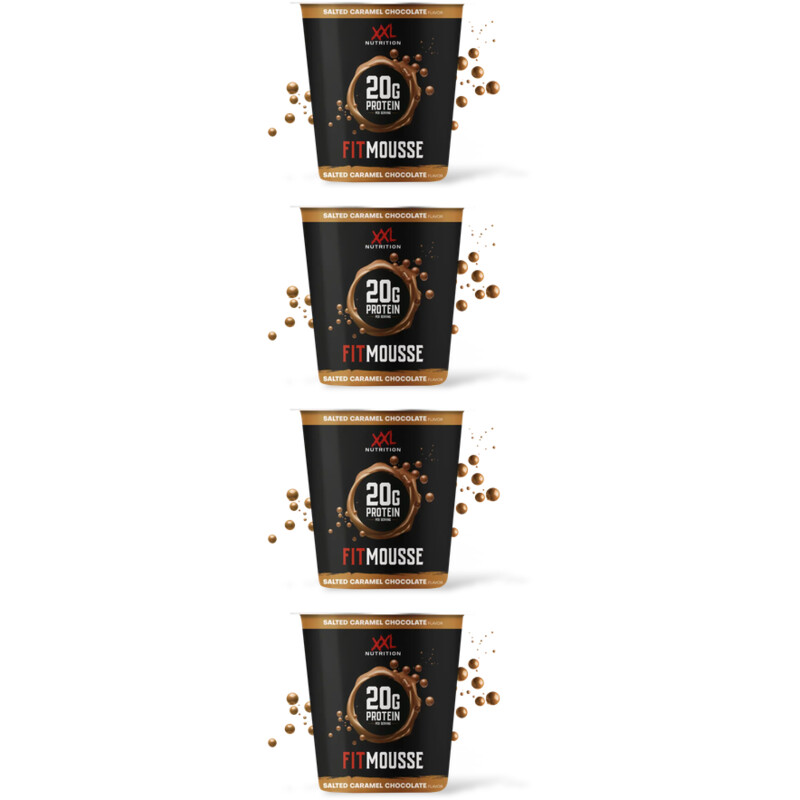 XXL Nutrition Fitmousse salted caramel chocolate 4-pck