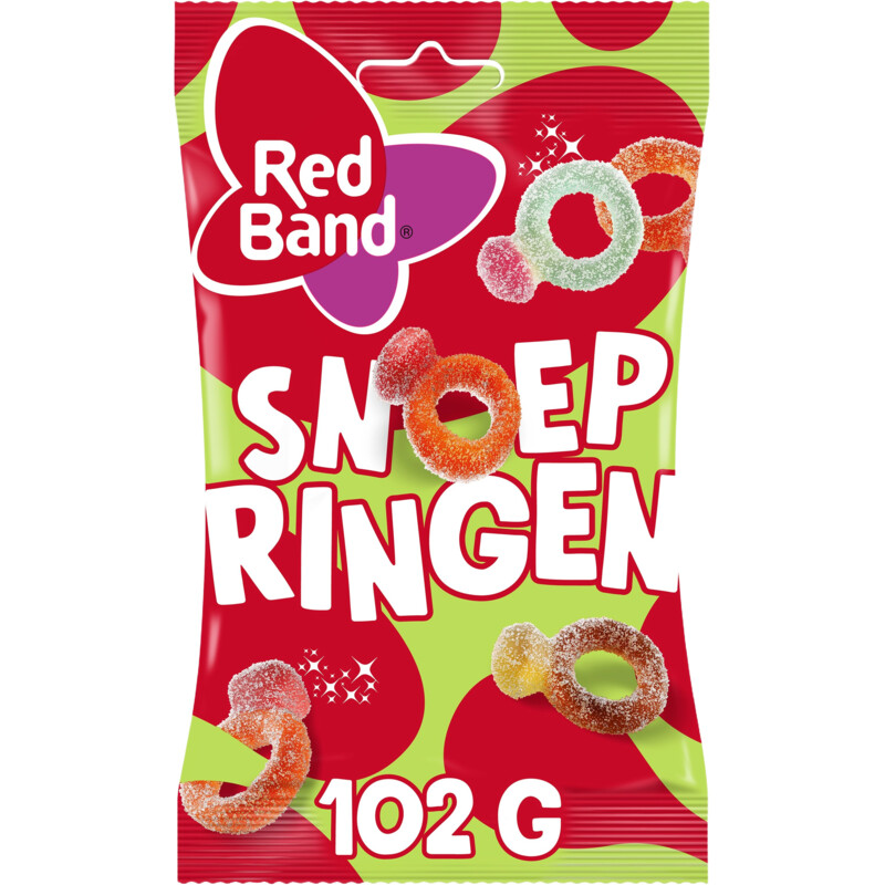 Een afbeelding van Red Band Snoepringen zoet & zuur