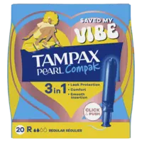 Tampax Tampons compak pearl regular
