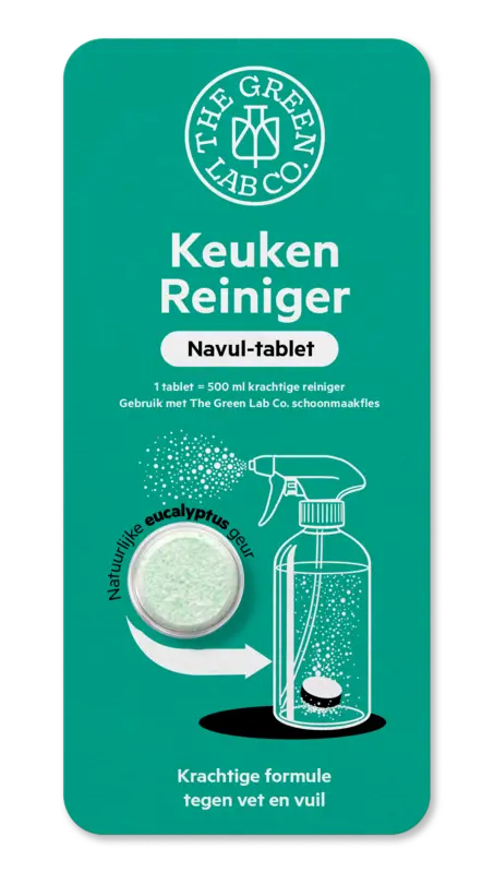 The Green Lab Co. Keukenreiniger eucalyptus navul-tablet