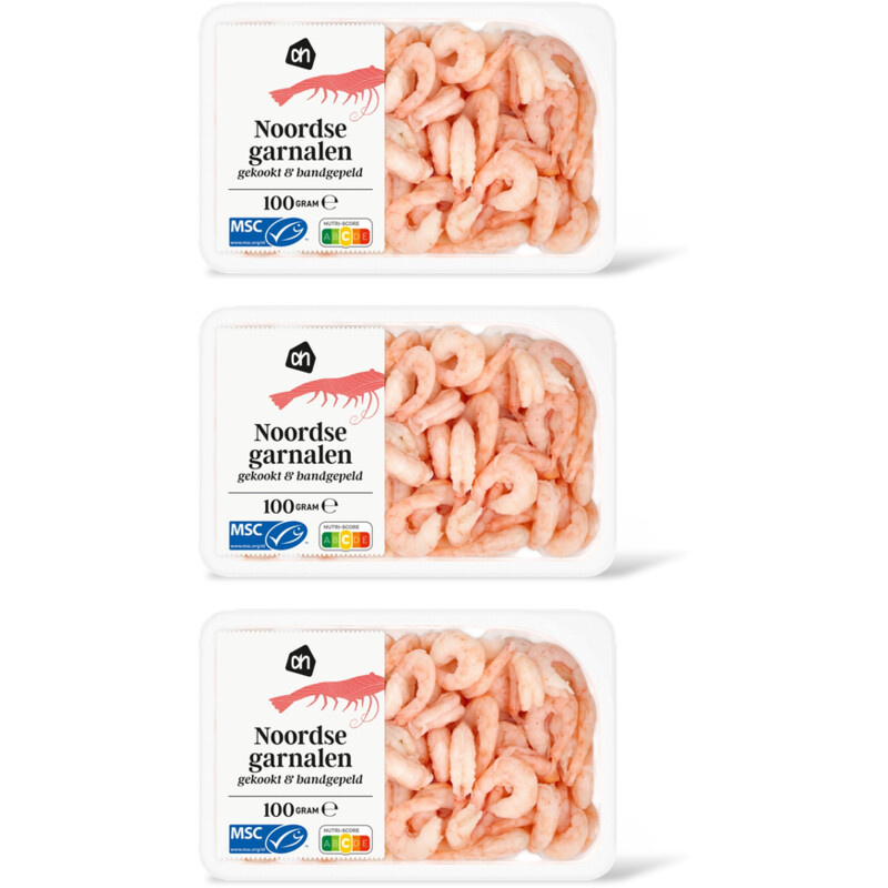 AH Noordse garnalen 3-pack