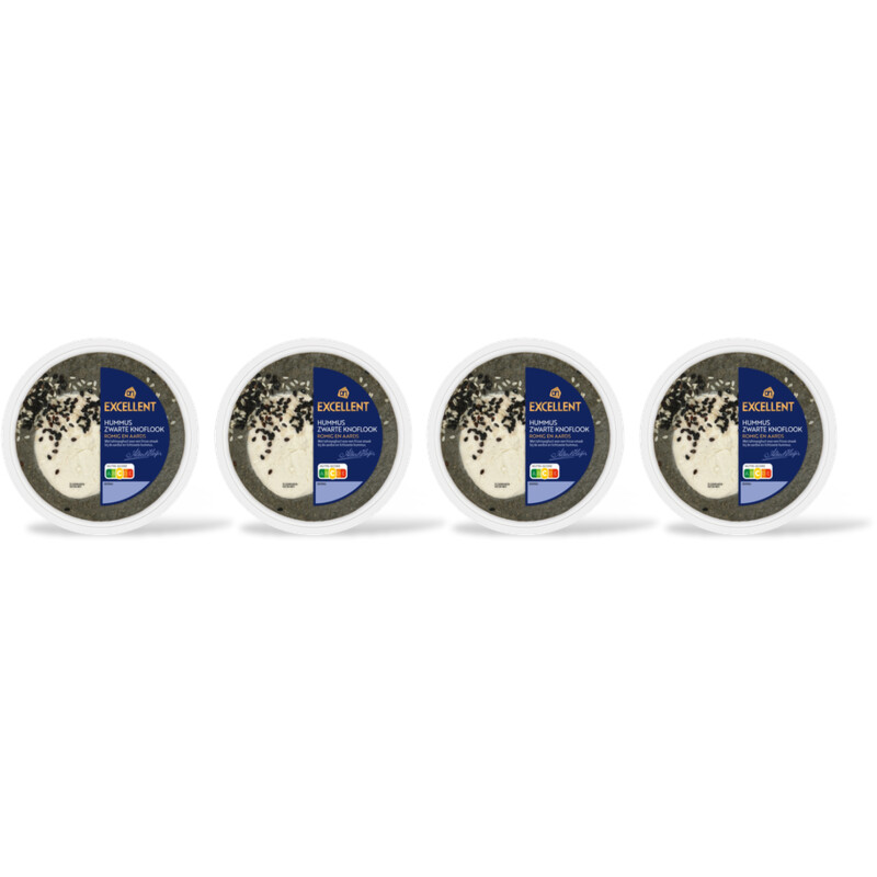 AH Excellent Hummus zwarte knoflook 4-pack