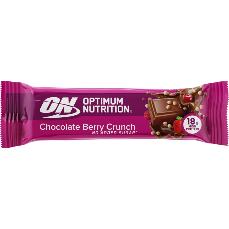 Een afbeelding van Optimum Nutrition Chocolate berry crunch bar