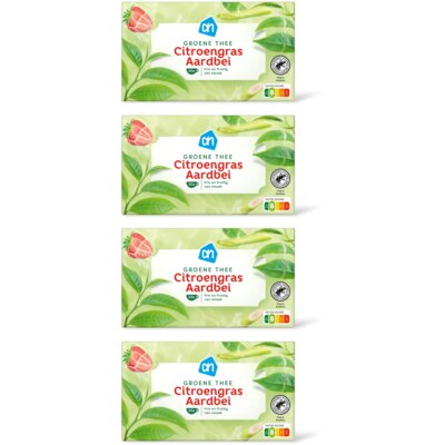 pdp-image-AH Groene thee citroengras aardbei 4-pack