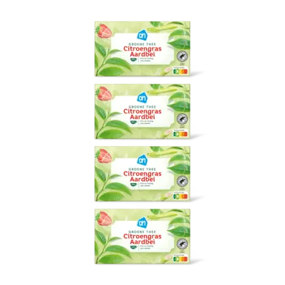 pdp-image-AH Groene thee citroengras aardbei 4-pack