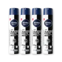 NIVEA Men black & white invisible spray 4-pack