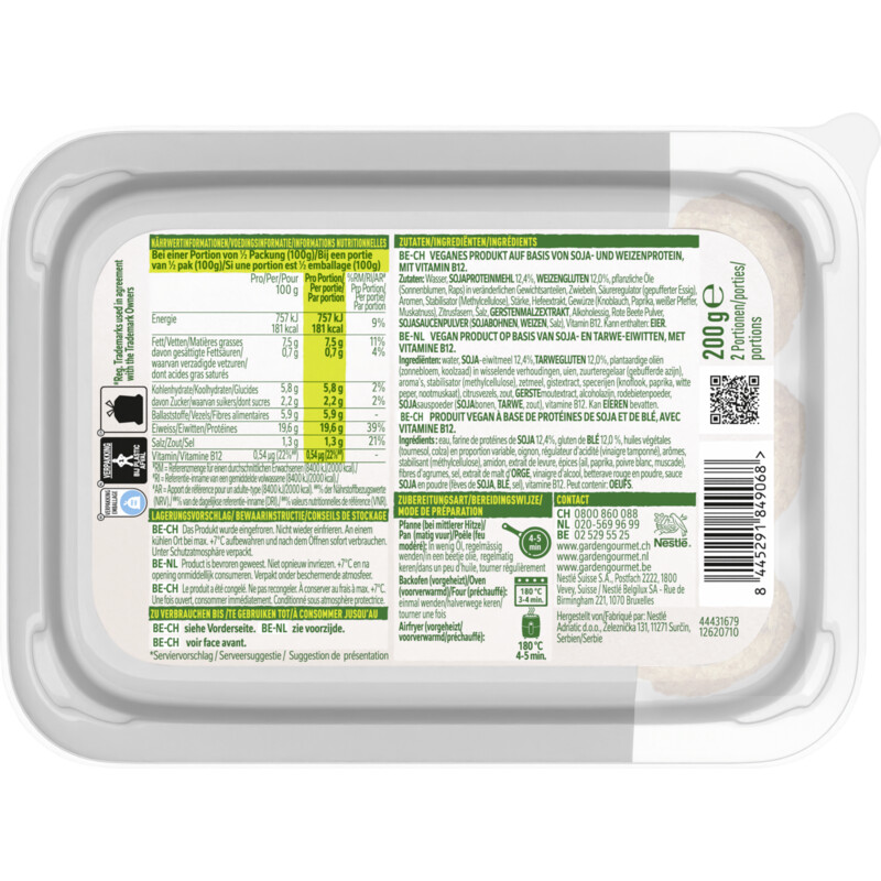 Een afbeelding van Garden Gourmet Vegetarische balletjes