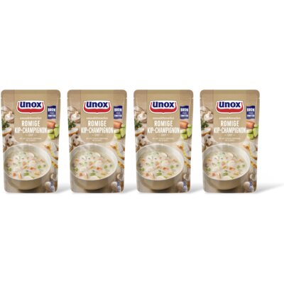 Unox Romige kip-champignonsoep 4-pack