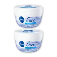 NIVEA Care voedende creme gezicht, lichaam 2pk