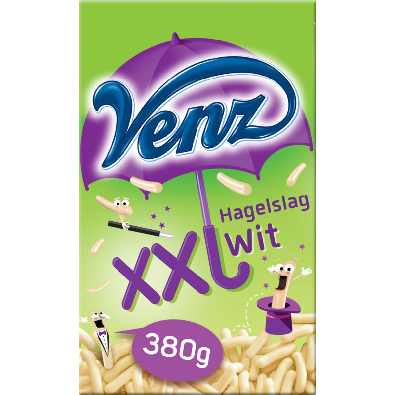 Een afbeelding van Venz XXL hagelslag wit