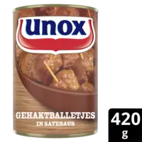 Unox Gehaktballetjes in satesaus