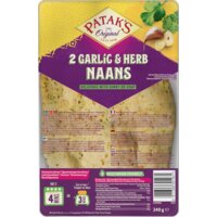 Een afbeelding van Patak's Naan garlic & coriander