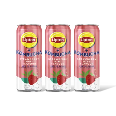 pdp-image-Lipton Ice tea kombucha strawberry mint 3-pack