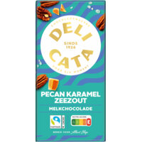 Een afbeelding van Delicata Reep melkchocolade pecan karamel zeezout