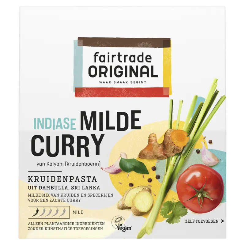 Fairtrade Original Kruidenpasta Indiase milde curry