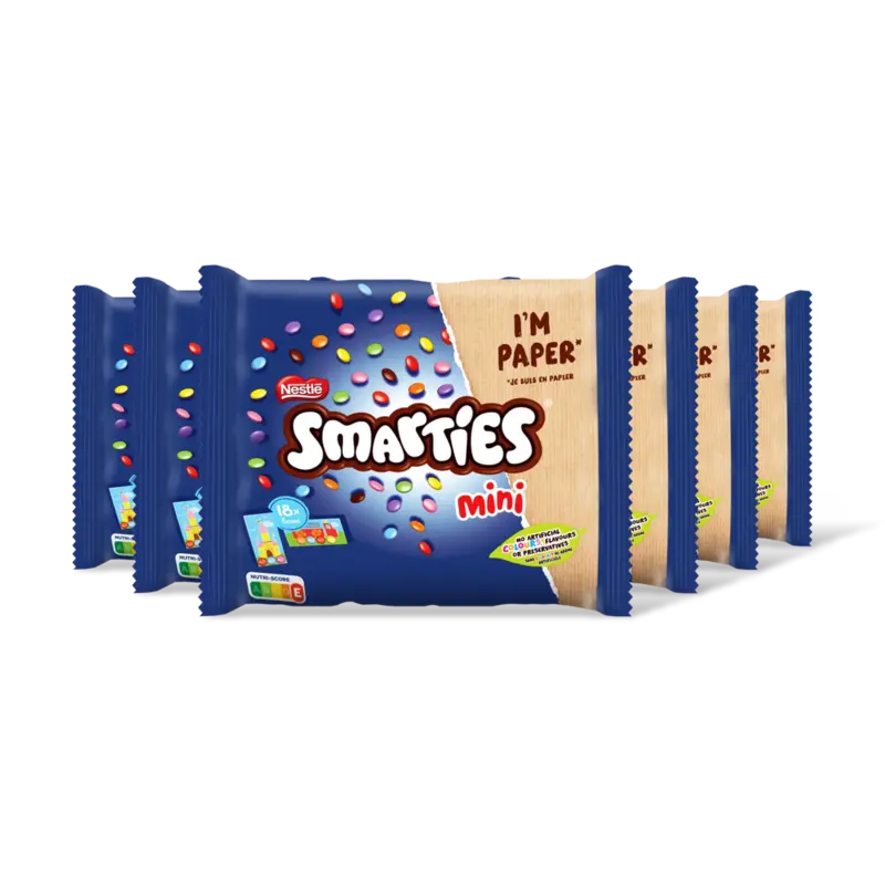 Mini melkchocolade uitdeelzak 6-pack