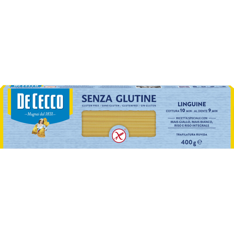 Een afbeelding van De Cecco Linguine glutenvrij