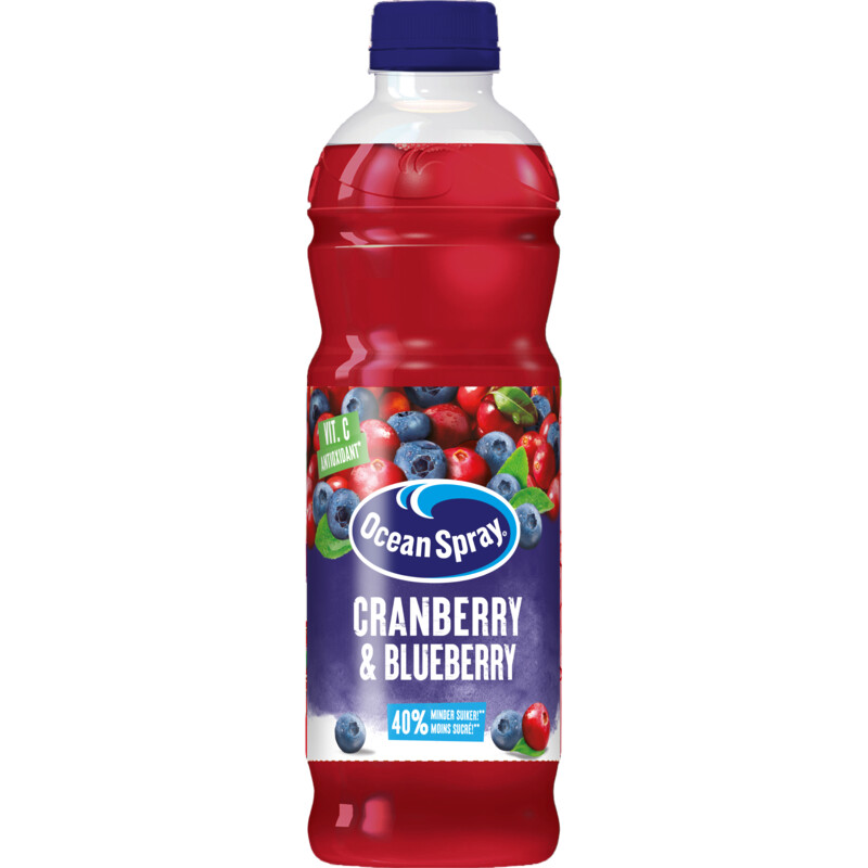 Een afbeelding van Ocean Spray Blauwe bes cranberry & appel