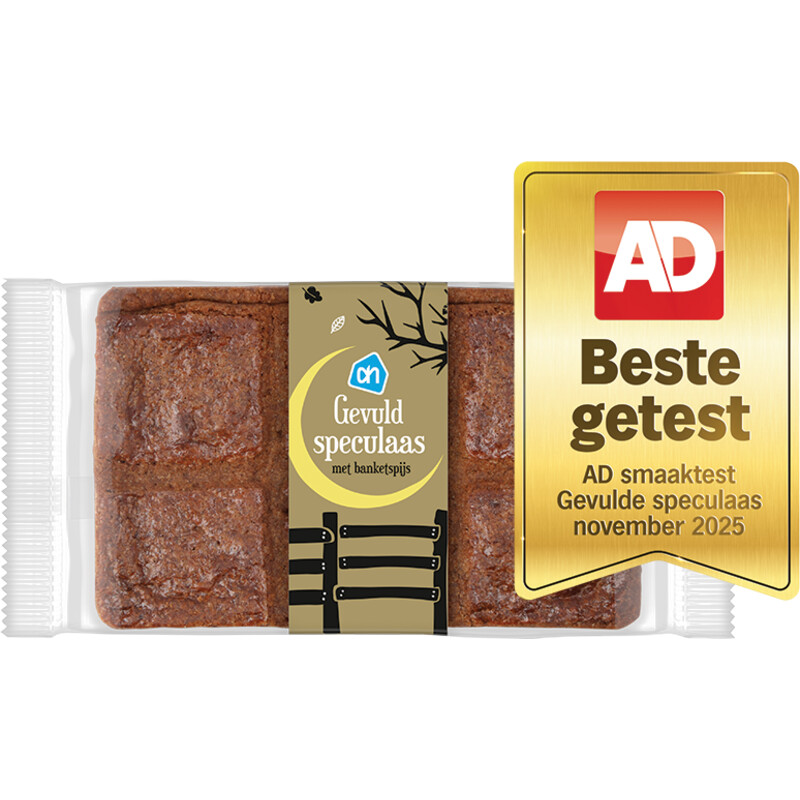 Een afbeelding van AH Gevuld speculaas met banketspijs