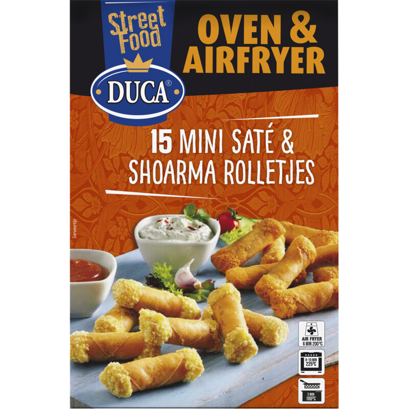 Een afbeelding van Duca Mini saté & shoarma rolletjes