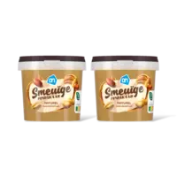 AH Smeuige pindakaas naturel 2-pack