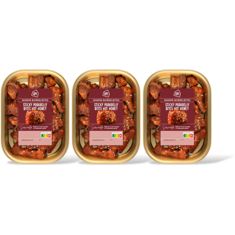 AH Sticky porkbelly bites hot honey 3-pack