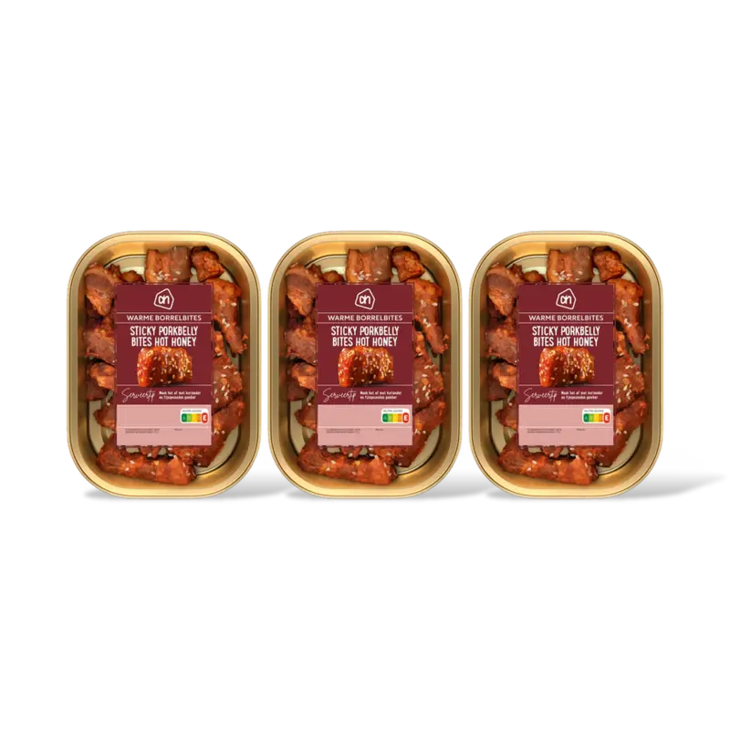 AH Sticky porkbelly bites hot honey 3-pack