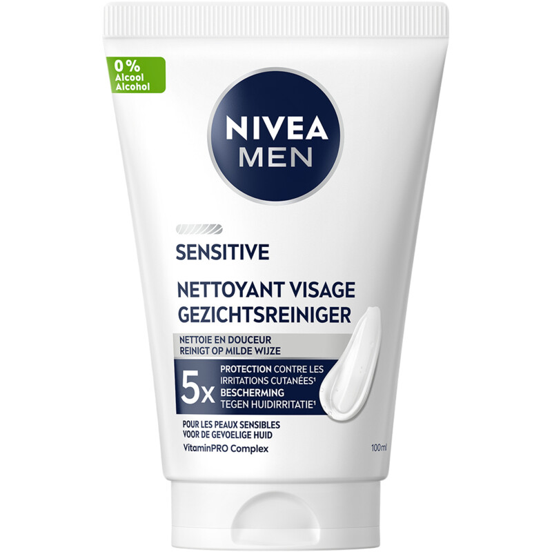 NIVEA Men sensitive gezichtsreiniger gel
