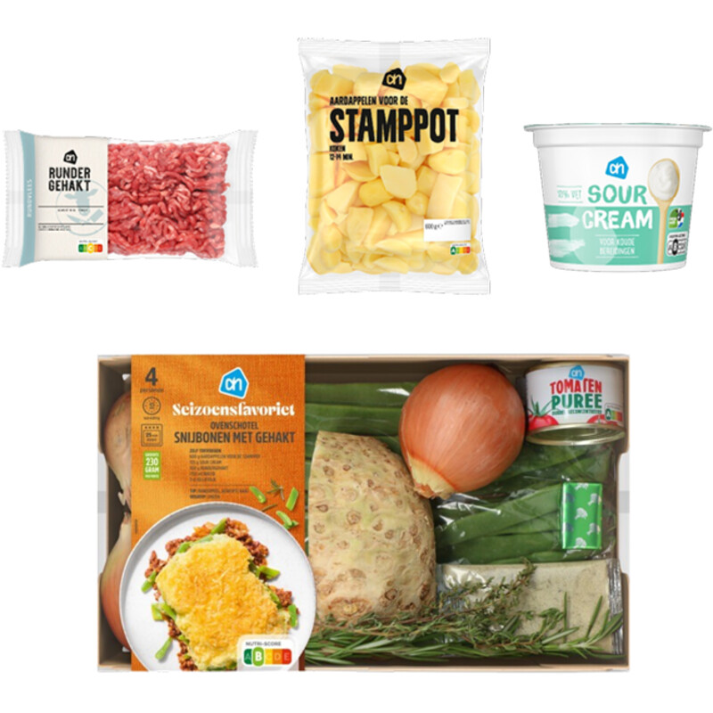 Een afbeelding van AH Ovenschotel Snijbonen Verspakket