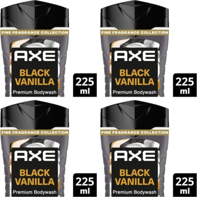 pdp-image-Axe Black vanilla showergel 4-pack