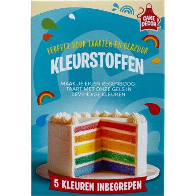 pdp-image-Cake Décor Kleurstoffen regenboogtaart