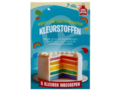 pdp-image-Cake Décor Kleurstoffen regenboogtaart