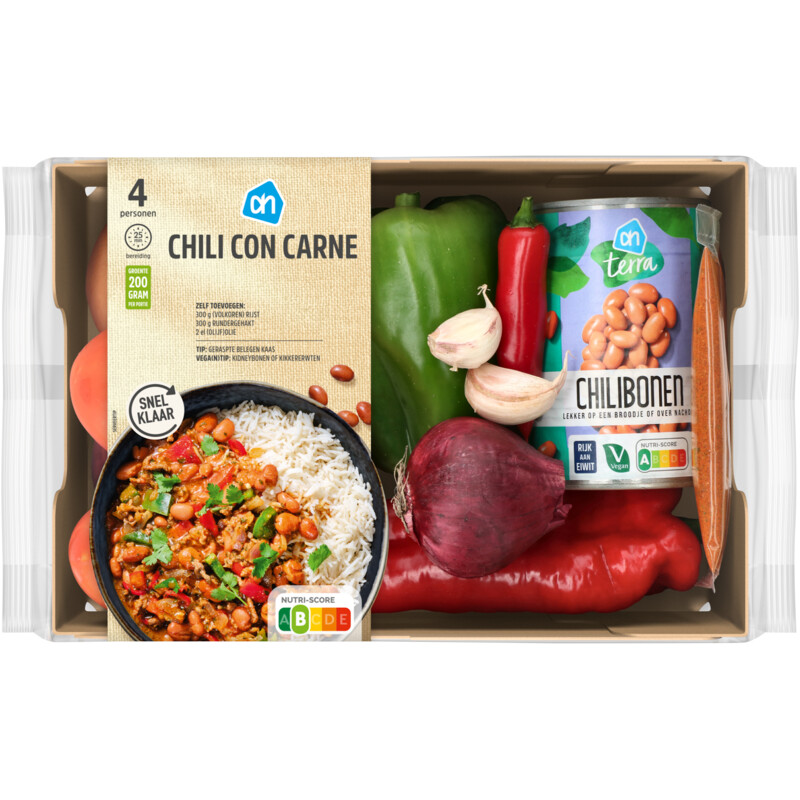 Een afbeelding van AH Chili con carne verspakket