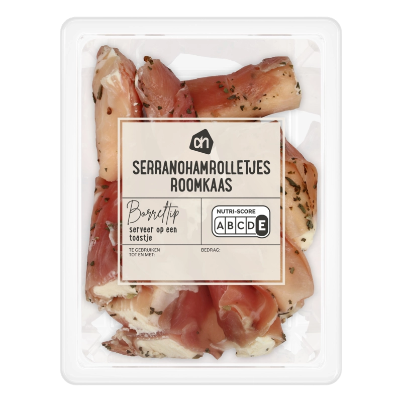 AH Serranohamrolletjes roomkaas