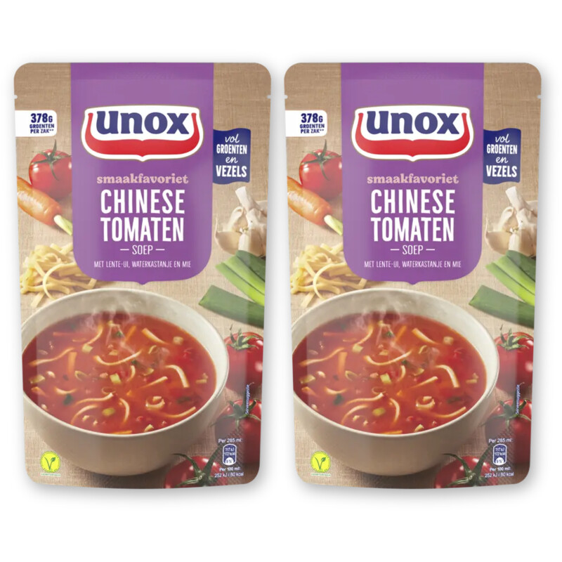 Unox Chinese tomatensoep 2-pack