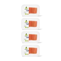AH Biologisch Zalmfilet op huid 4-pack