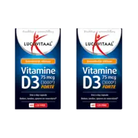Lucovitaal D3 75mcg forte vitamine capsules 2-pack